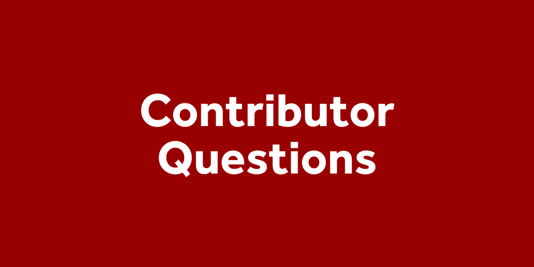 Contributor questions