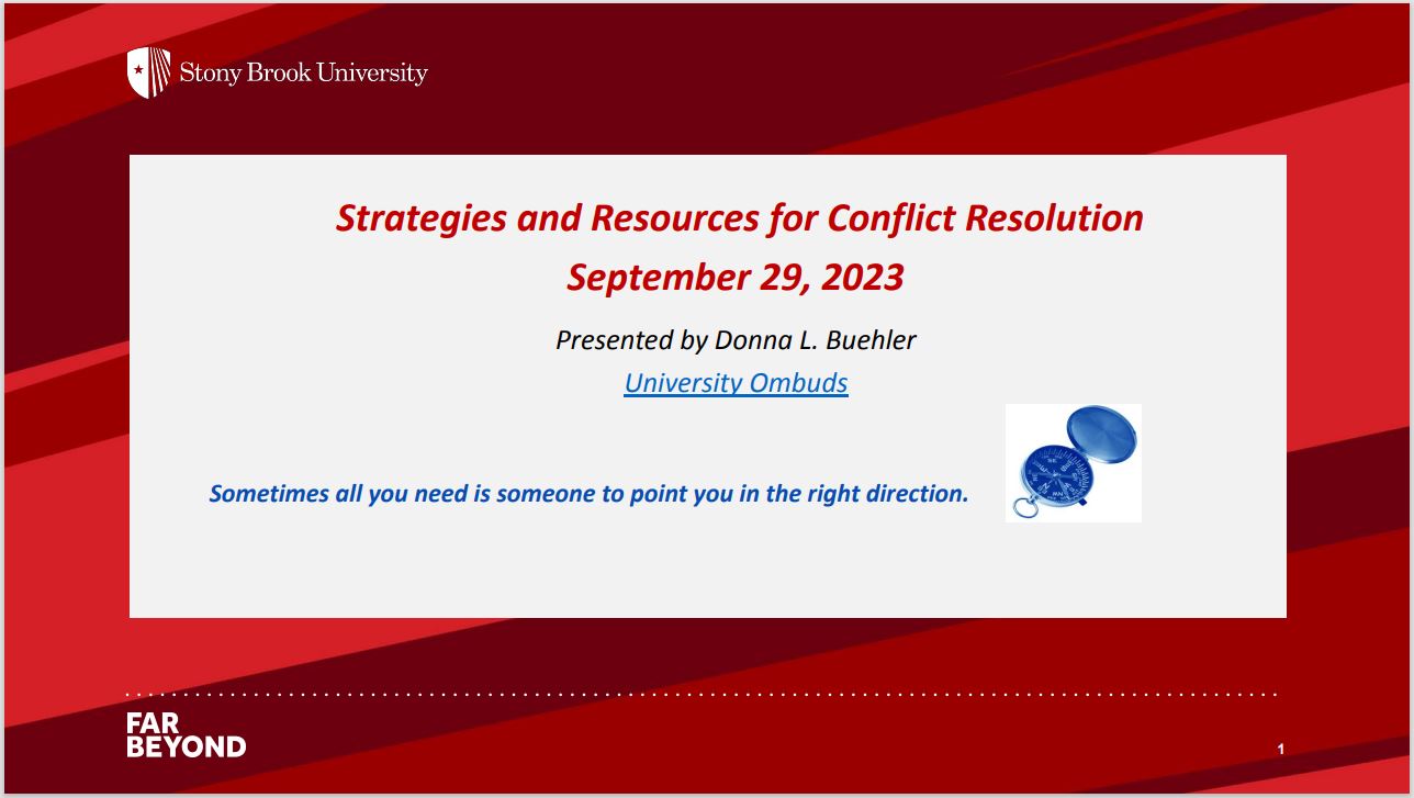 resources for conflict resolution